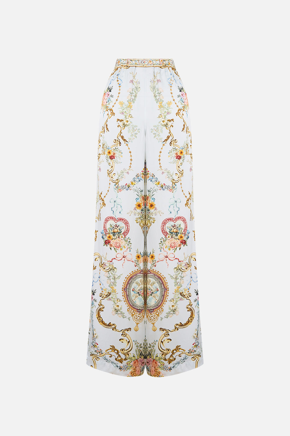 The CAMILLA MINIMAL WIDE LEG PANT SEVILLE SWEETHEART