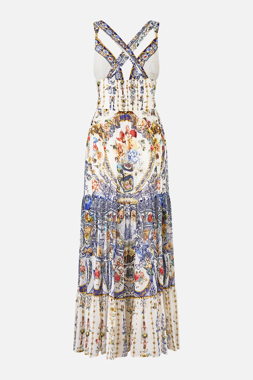 The CAMILLA BEAD STRAP GATHERED PANEL DRESS THE POTTERY PARLOUR