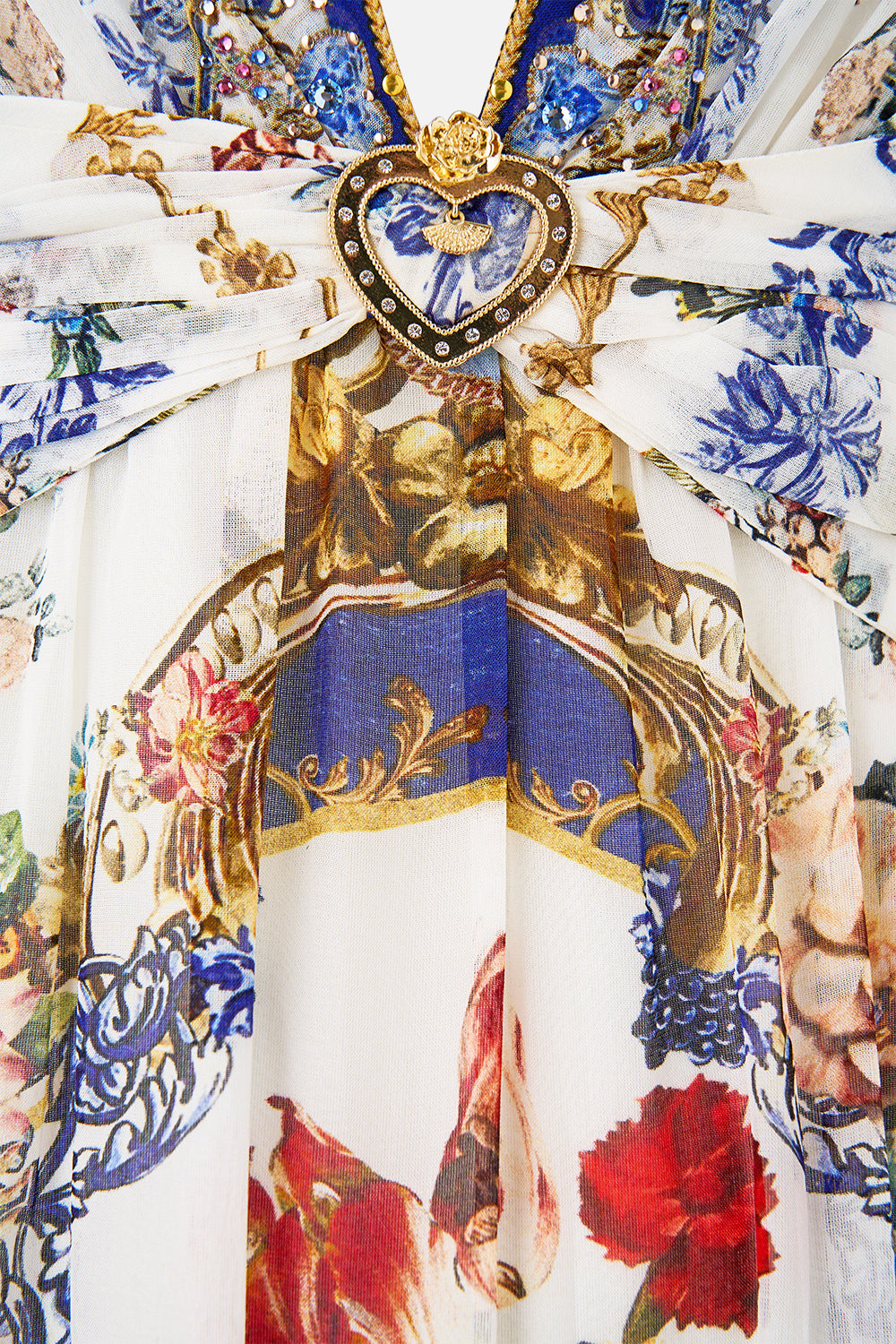 The CAMILLA BEAD STRAP GATHERED PANEL DRESS THE POTTERY PARLOUR