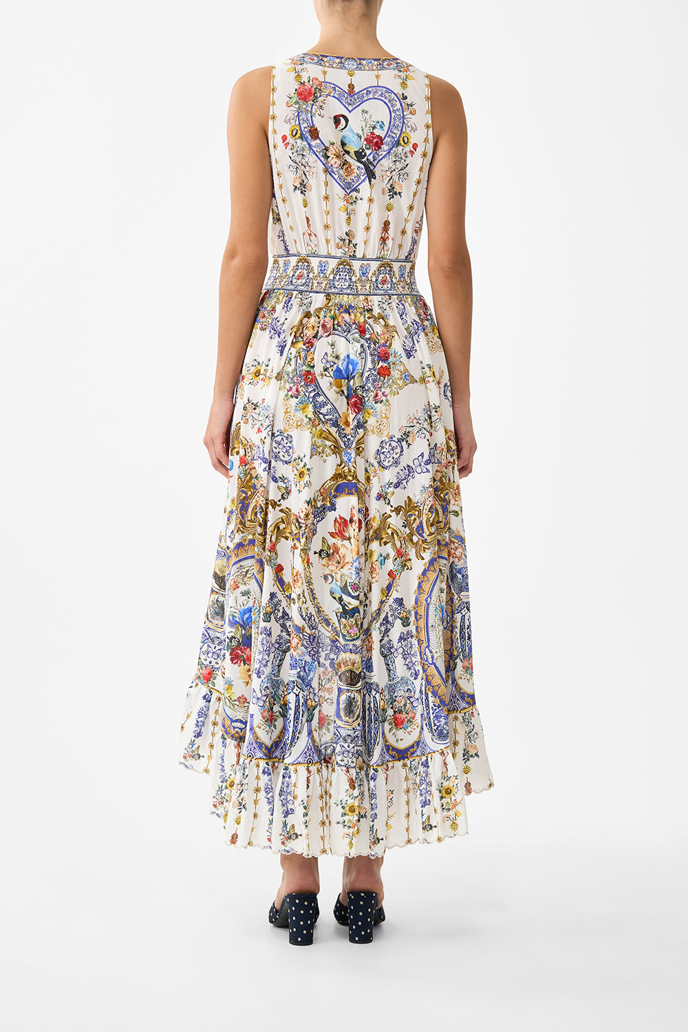 V NECKLINE HIGH LOW DRESS THE POTTERY PARLOUR