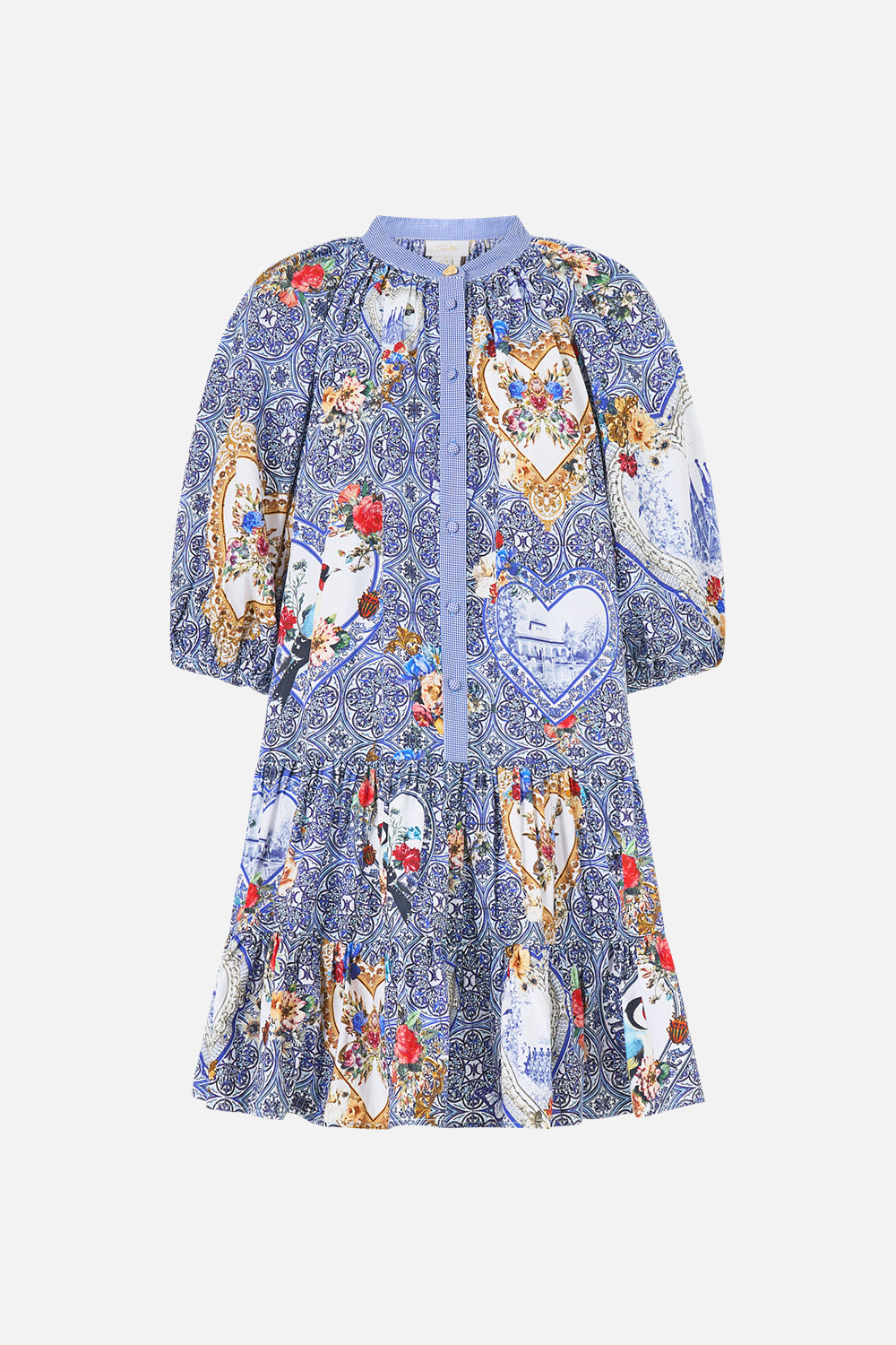 The CAMILLA PUFF SLEEVE SHIRT DRESS THE POTTERY PARLOUR