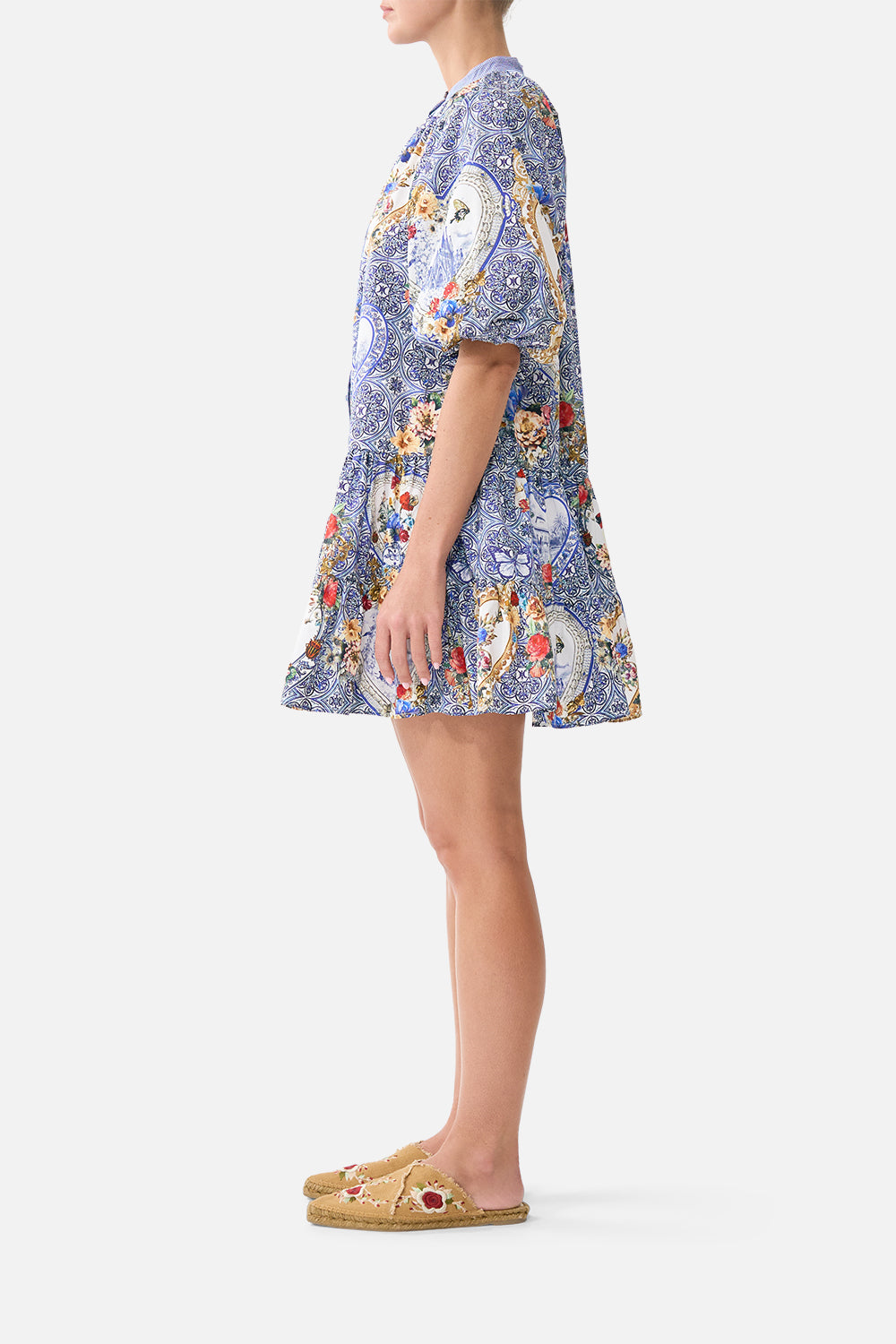 The CAMILLA PUFF SLEEVE SHIRT DRESS THE POTTERY PARLOUR