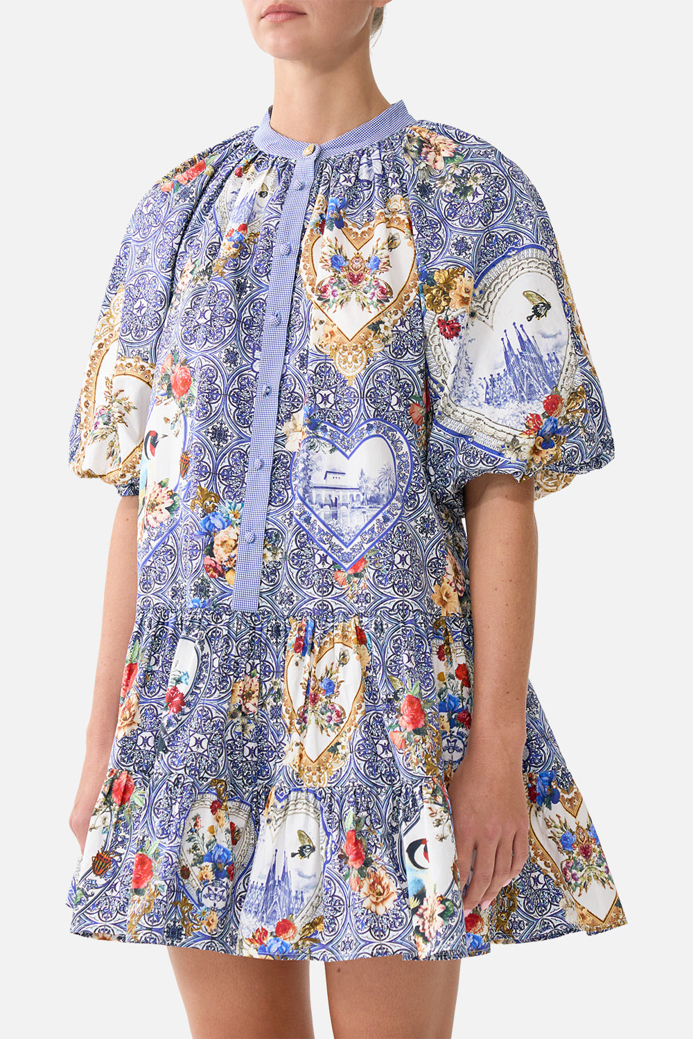 The CAMILLA PUFF SLEEVE SHIRT DRESS THE POTTERY PARLOUR