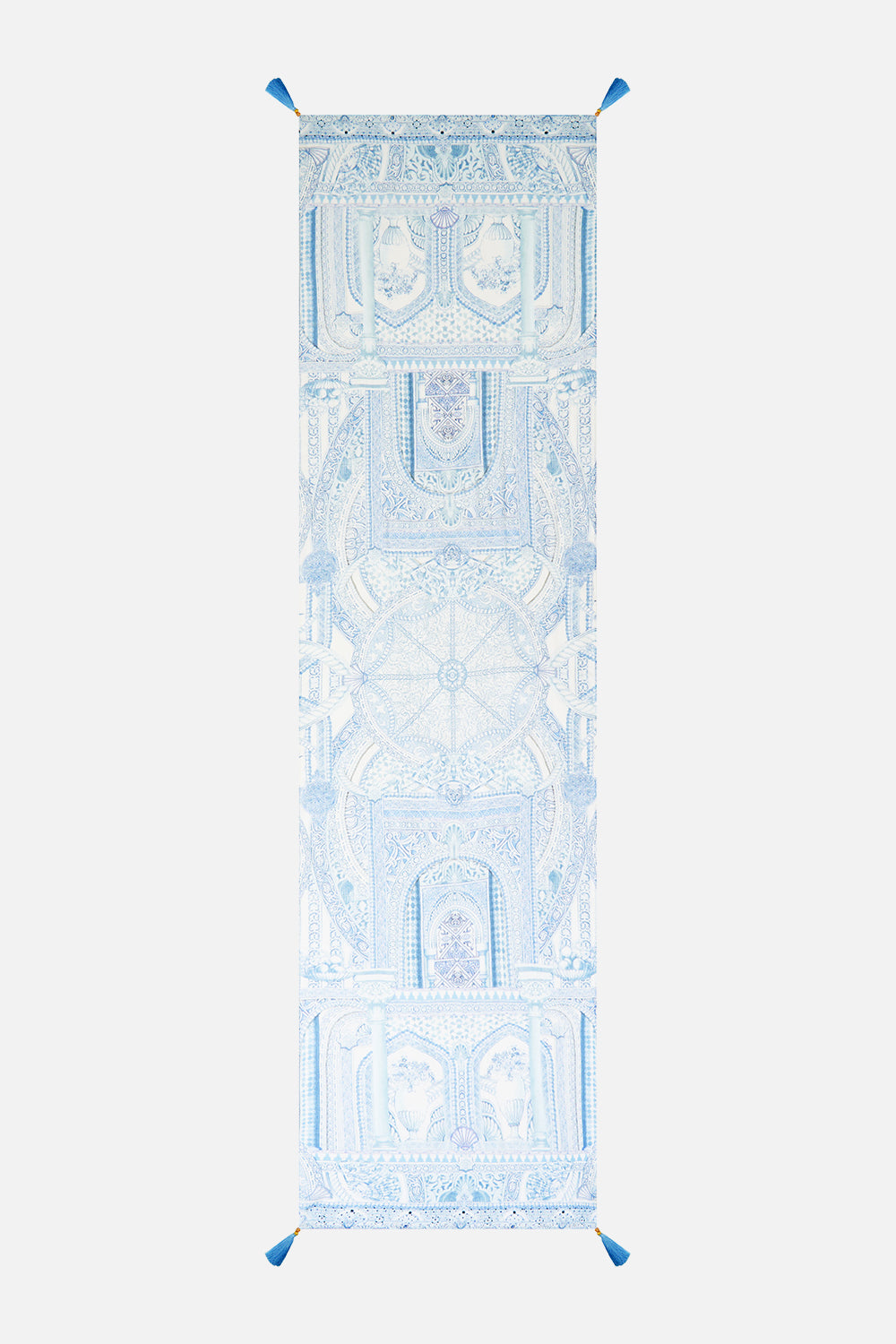 The CAMILLA LONG SILK CRINKLE CHIFFON SCARF THE HUM OF THE ALHAMBRA