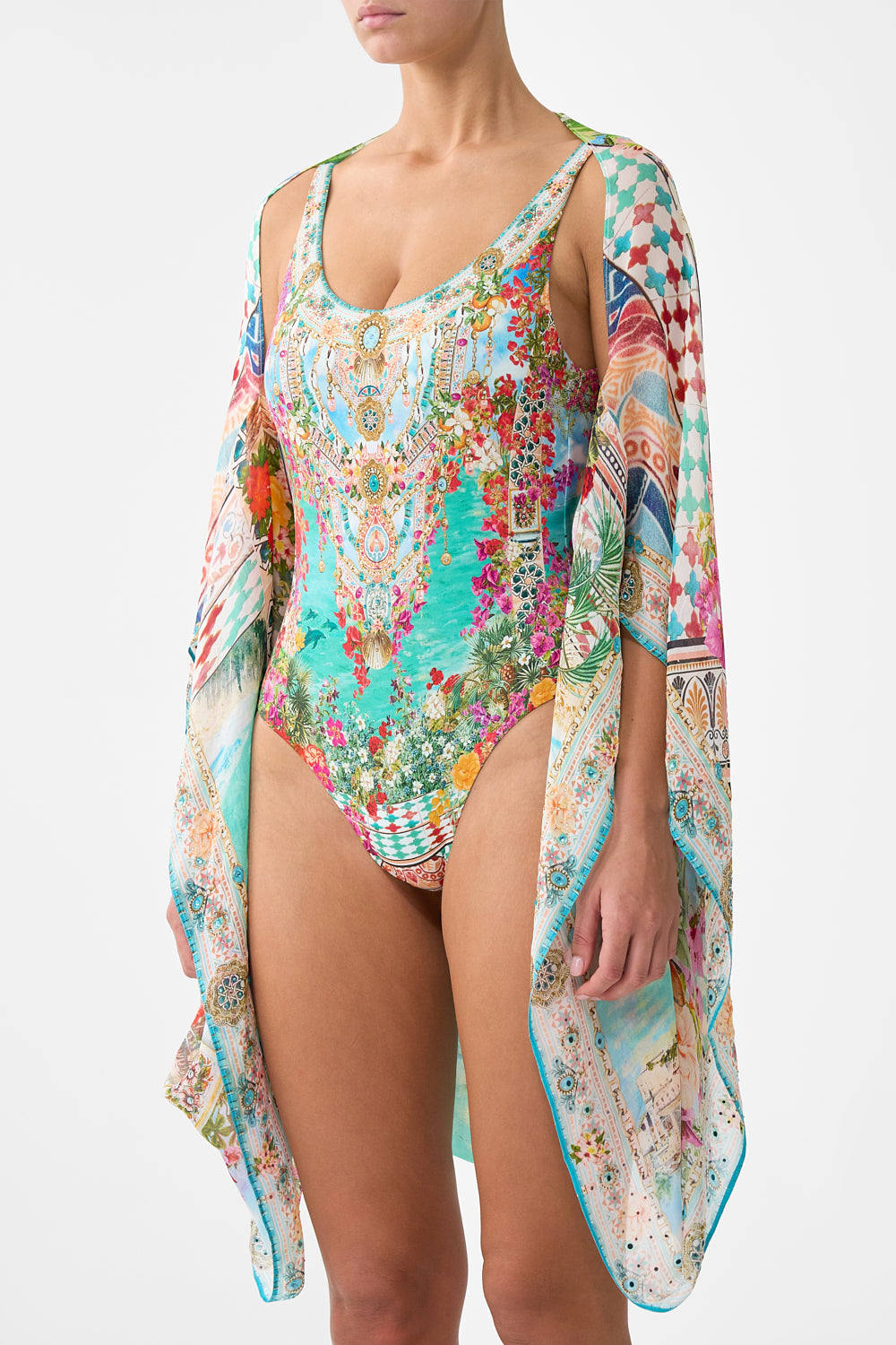 The CAMILLA SILK CHIFFON SHRUG MEET ME IN MALLORCA