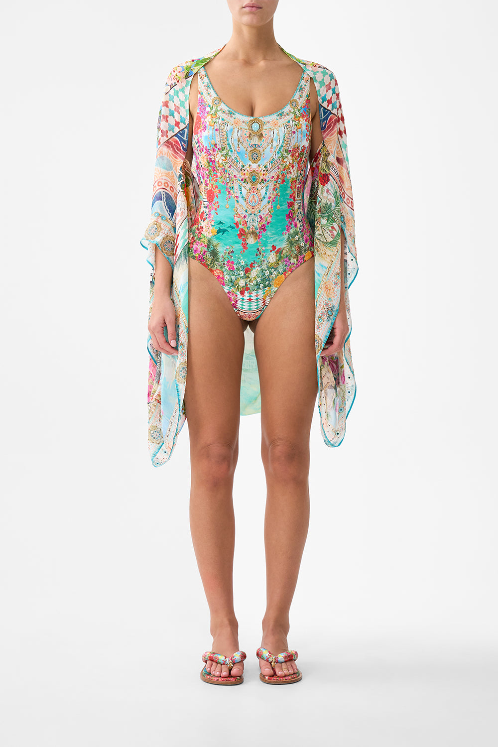 The CAMILLA SILK CHIFFON SHRUG MEET ME IN MALLORCAMEET ME IN MALLORCA