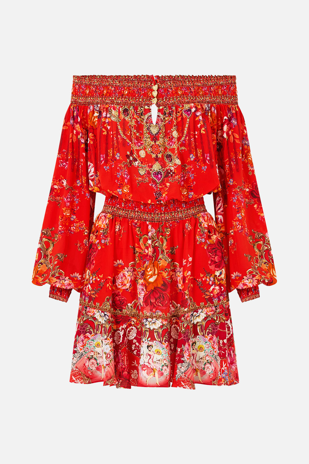 The CAMILLA OFF SHOULDER SHORT DRESS OLÉ OLÉ