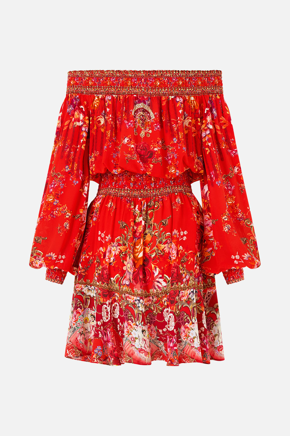The CAMILLA OFF SHOULDER SHORT DRESS OLÉ OLÉ
