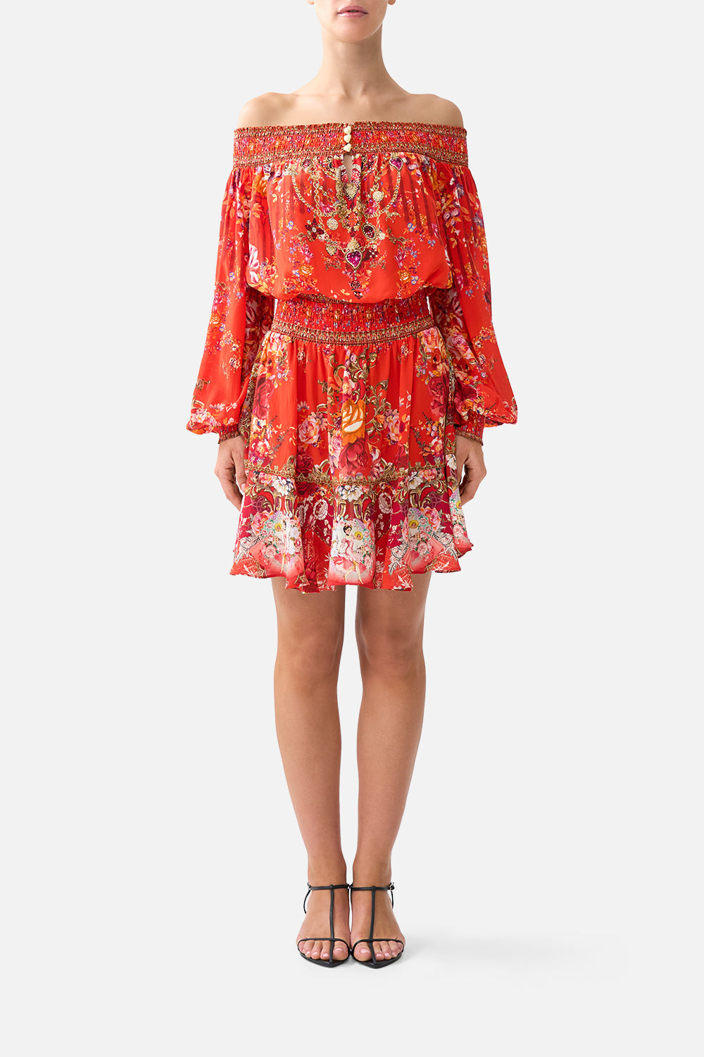 The CAMILLA OFF SHOULDER SHORT DRESS OLÉ OLÉOLÉ OLÉ