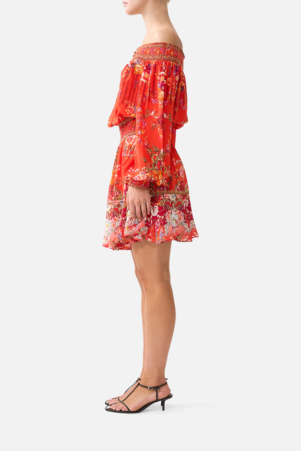 The CAMILLA OFF SHOULDER SHORT DRESS OLÉ OLÉ