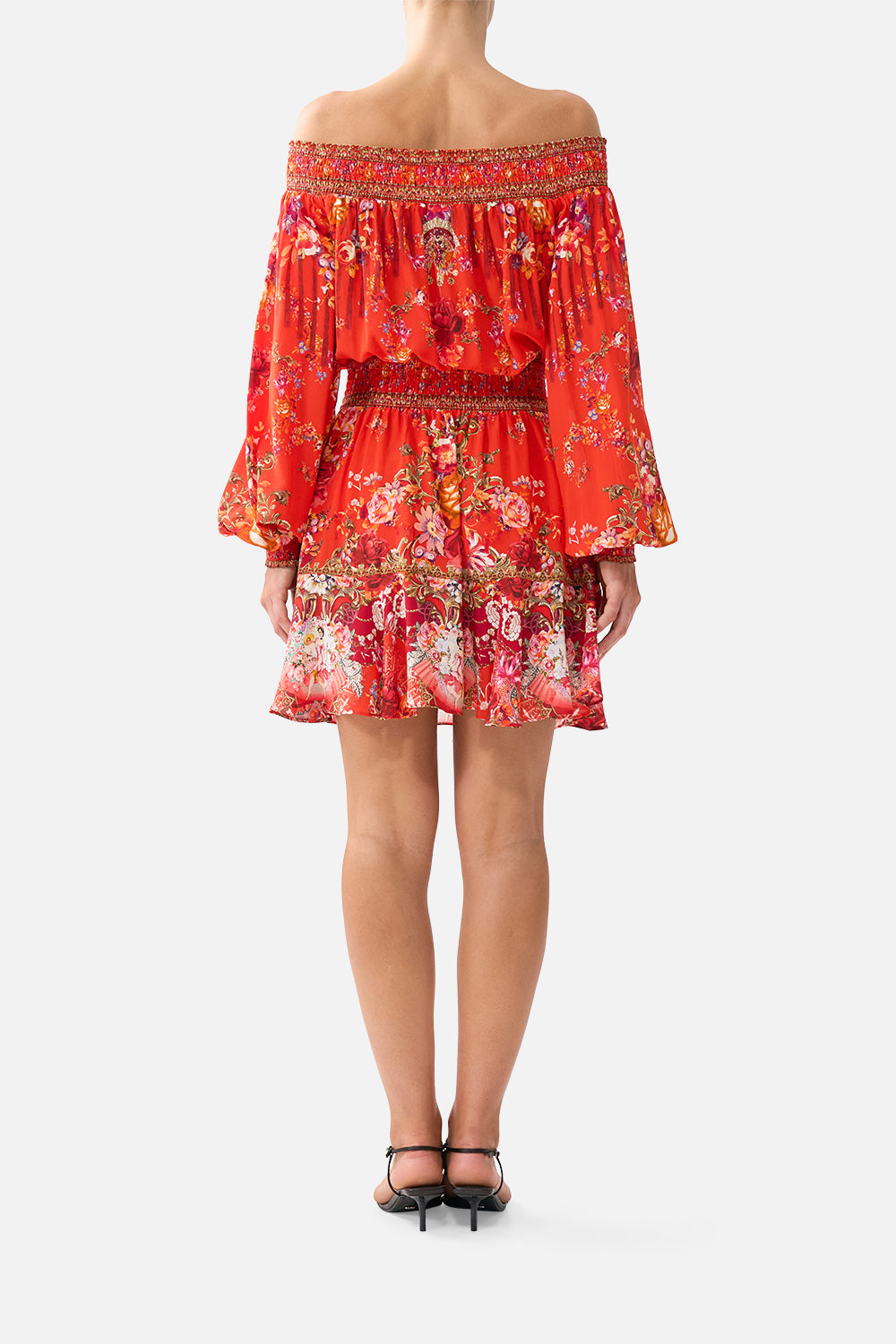 The CAMILLA OFF SHOULDER SHORT DRESS OLÉ OLÉ
