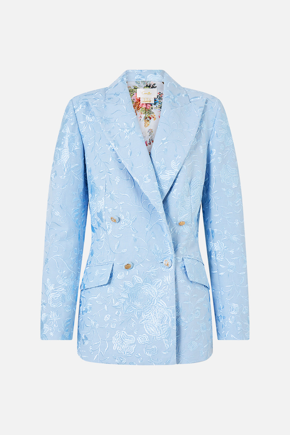 The CAMILLA DOUBLE BREASTED SUIT JACKET SEVILLE SWEETHEART