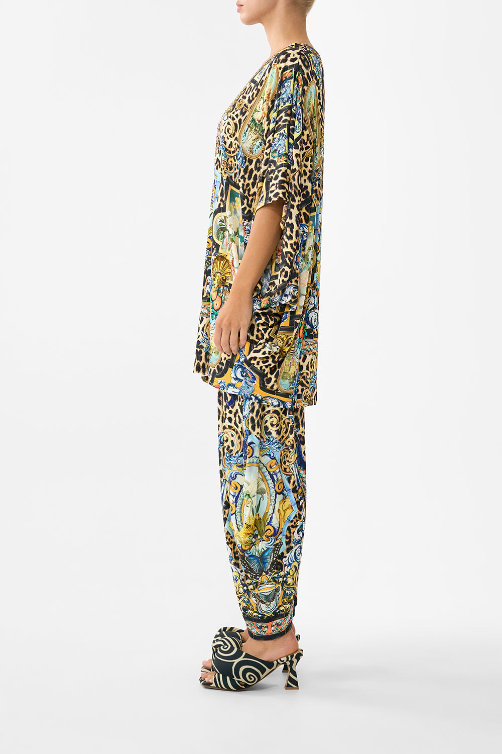 The CAMILLA SPLIT HEM JERSEY PANT SEVILLIAN STYLE