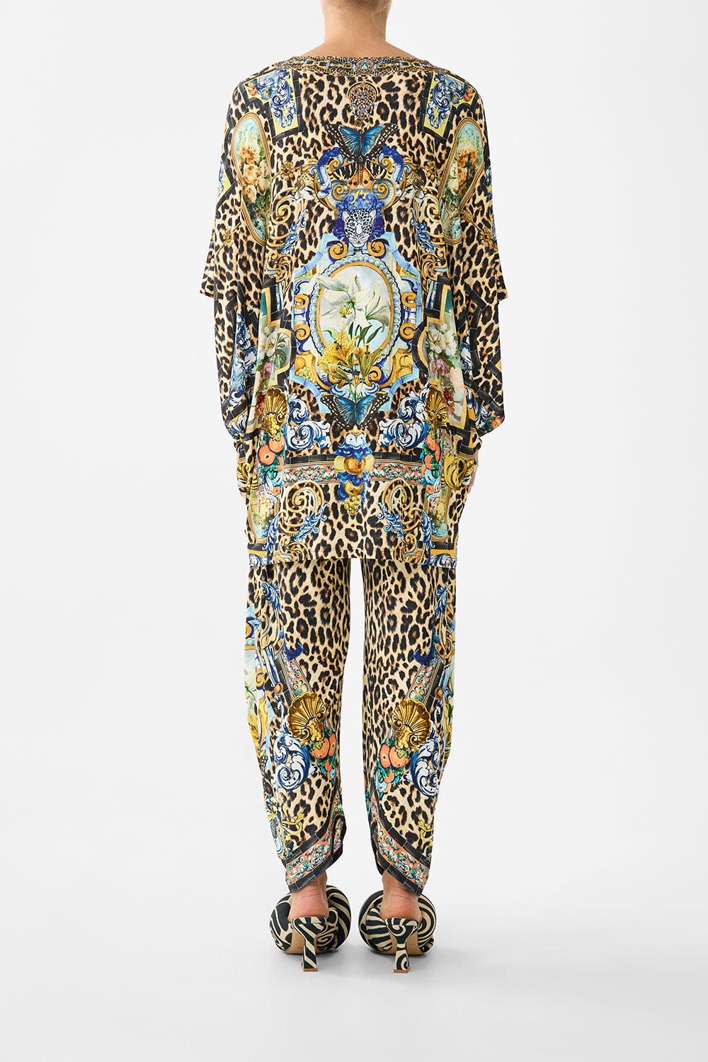 The CAMILLA SPLIT HEM JERSEY PANT SEVILLIAN STYLE