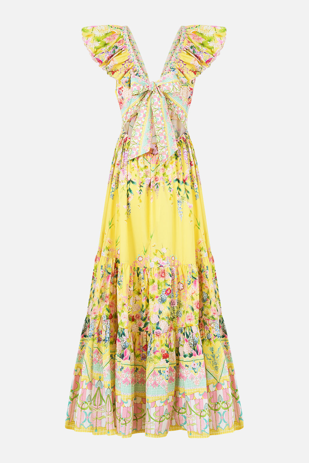 TIERED DRESS WITH NECK FRILL LADY LIMONADA