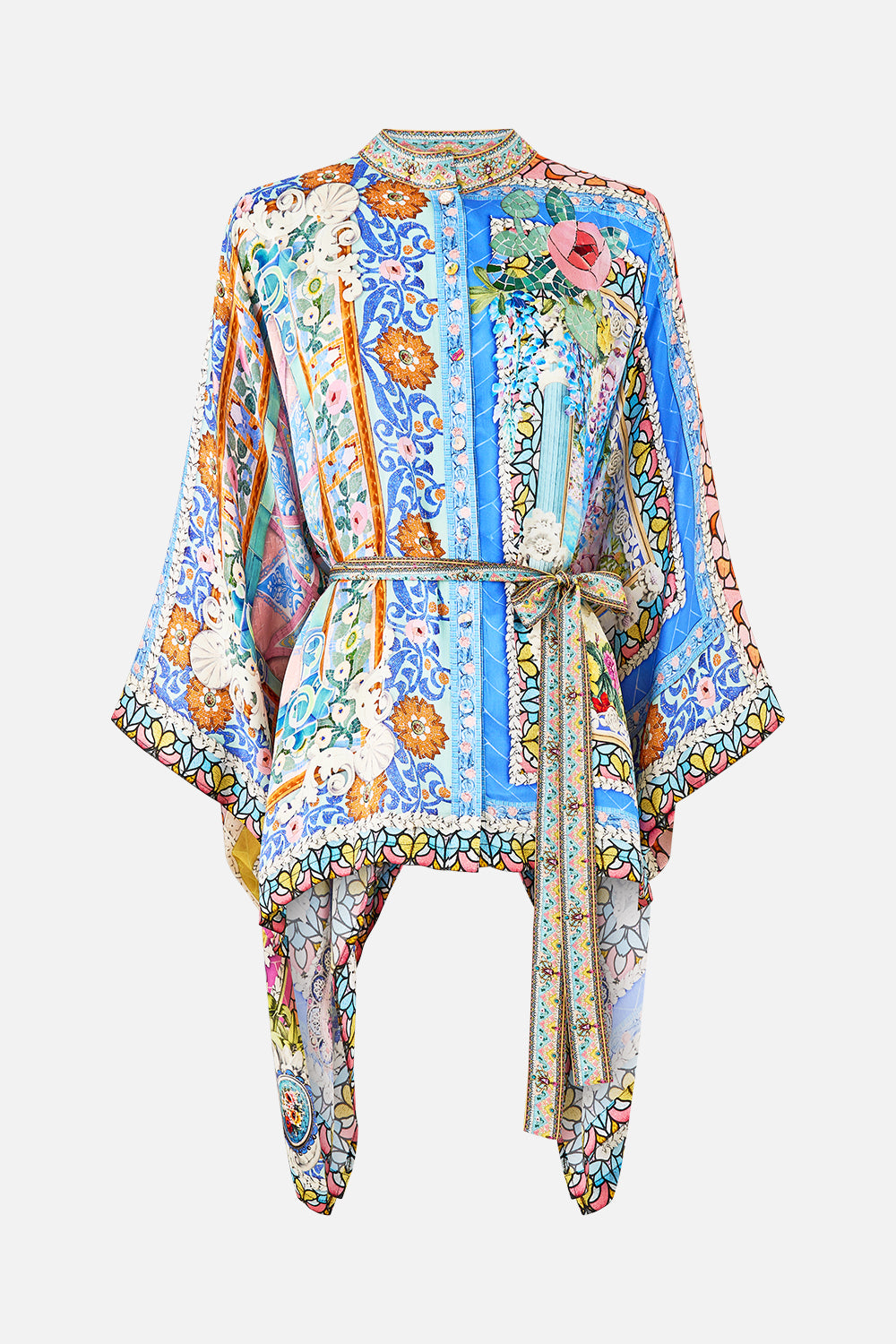 The CAMILLA BUTTON THROUGH SCARF BLOUSE NAVÀS NOUVEAU