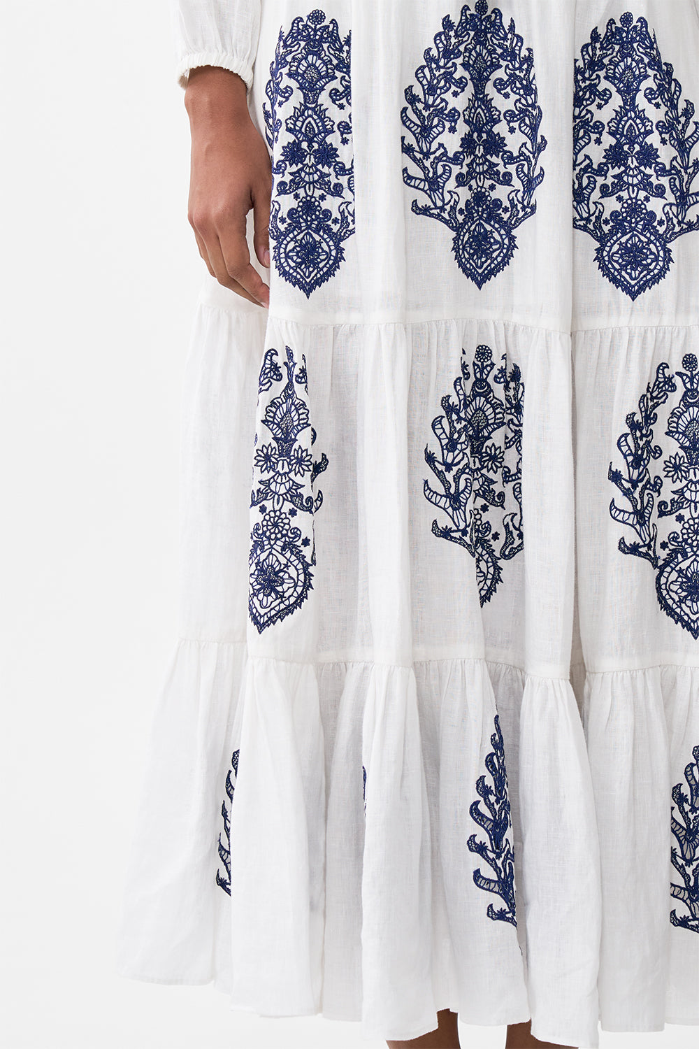 TIERED EMBROIDERED SKIRT ISNIK LULLABY