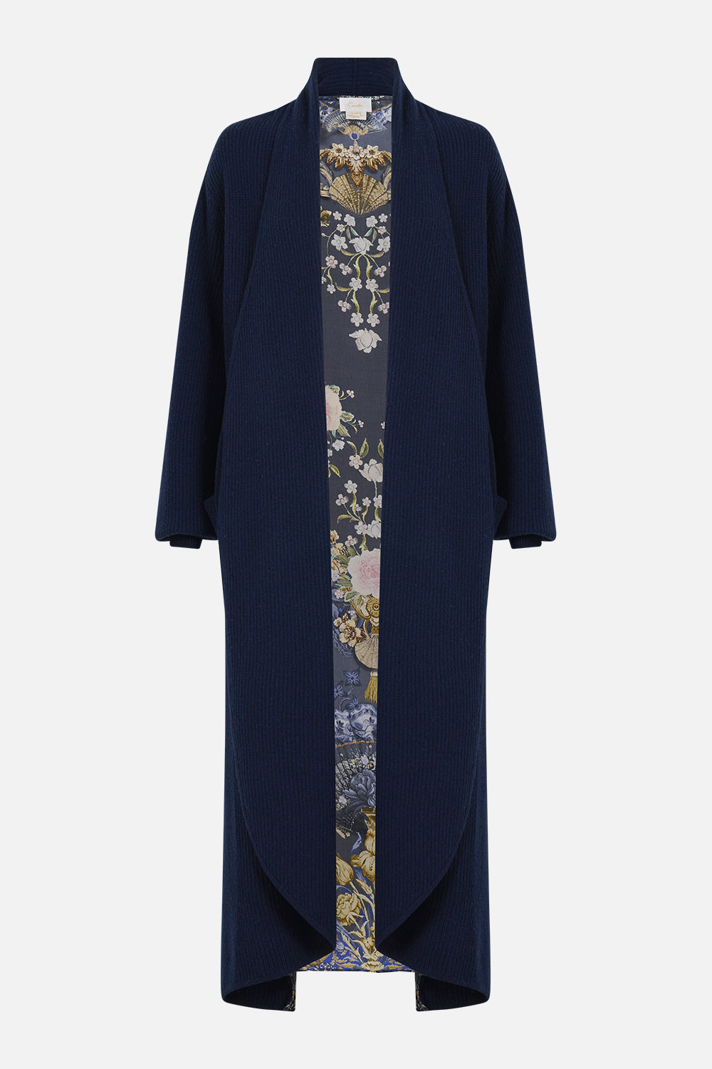 WOOL BLEND KNIT LAYER WITH SILK BACK NOTES FROM THE BLUE ROOM