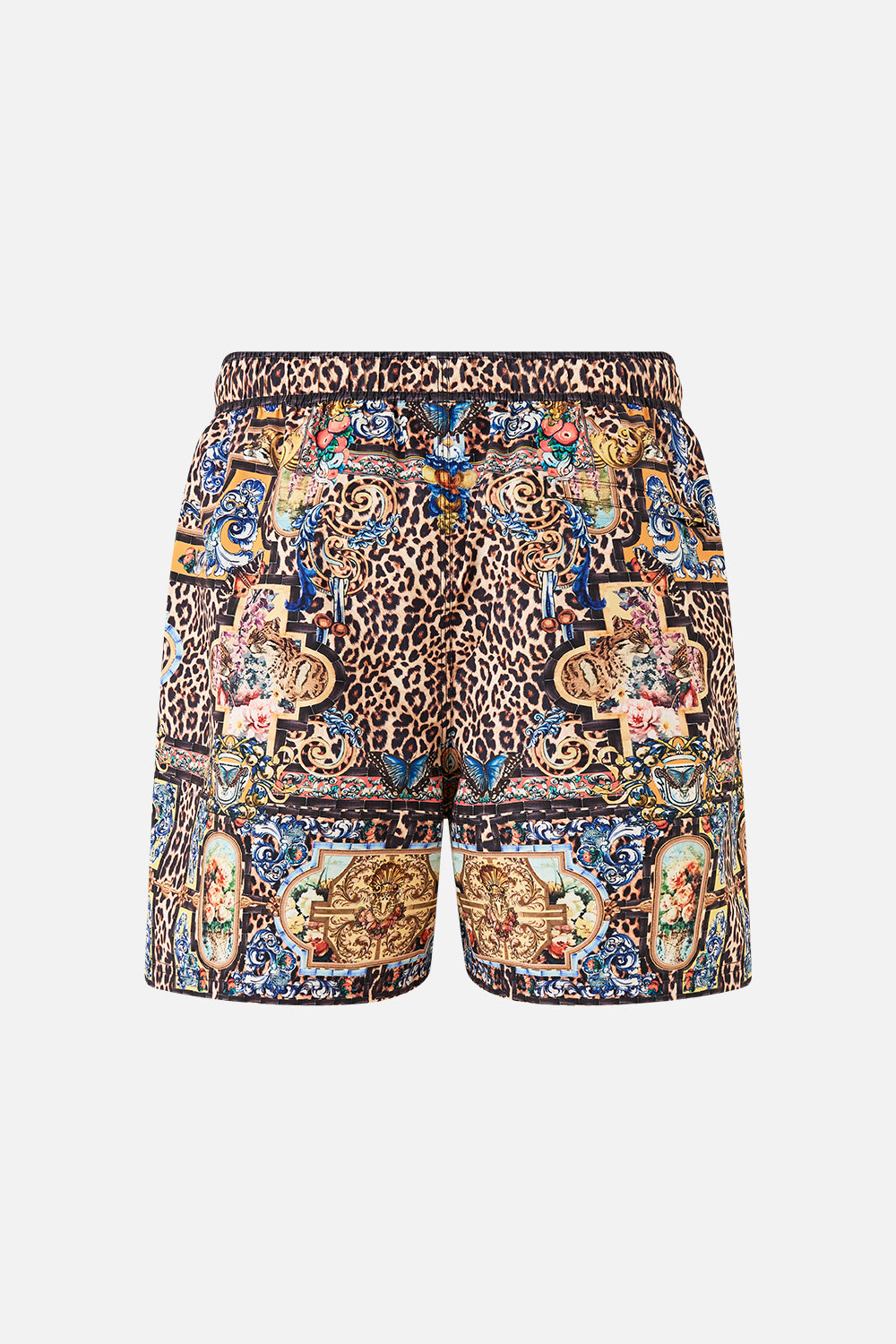 The CAMILLA MID LENGTH BOARDSHORT WITH ELASTIC WAIST SEVILLIAN STYLE