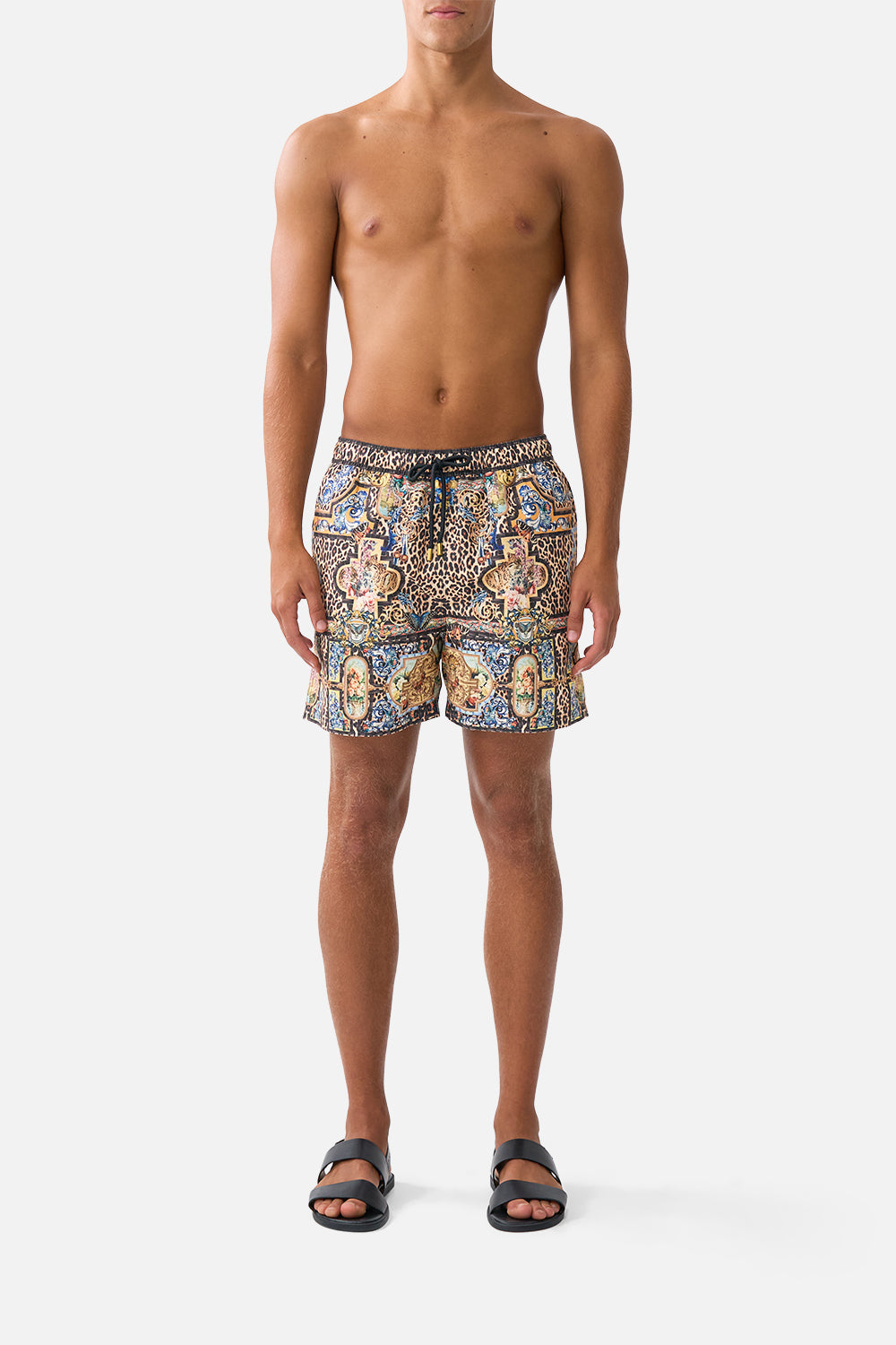 The CAMILLA MID LENGTH BOARDSHORT WITH ELASTIC WAIST SEVILLIAN STYLESEVILLIAN STYLE