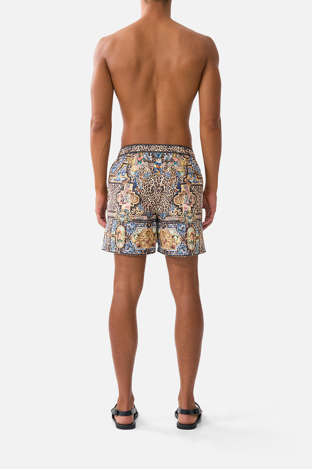 The CAMILLA MID LENGTH BOARDSHORT WITH ELASTIC WAIST SEVILLIAN STYLE
