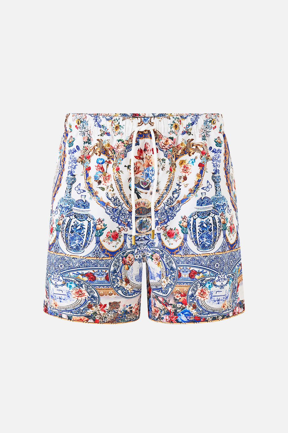 The CAMILLA MID LENGTH BOARDSHORT WITH ELASTIC WAIST THE POTTERY PARLOUR