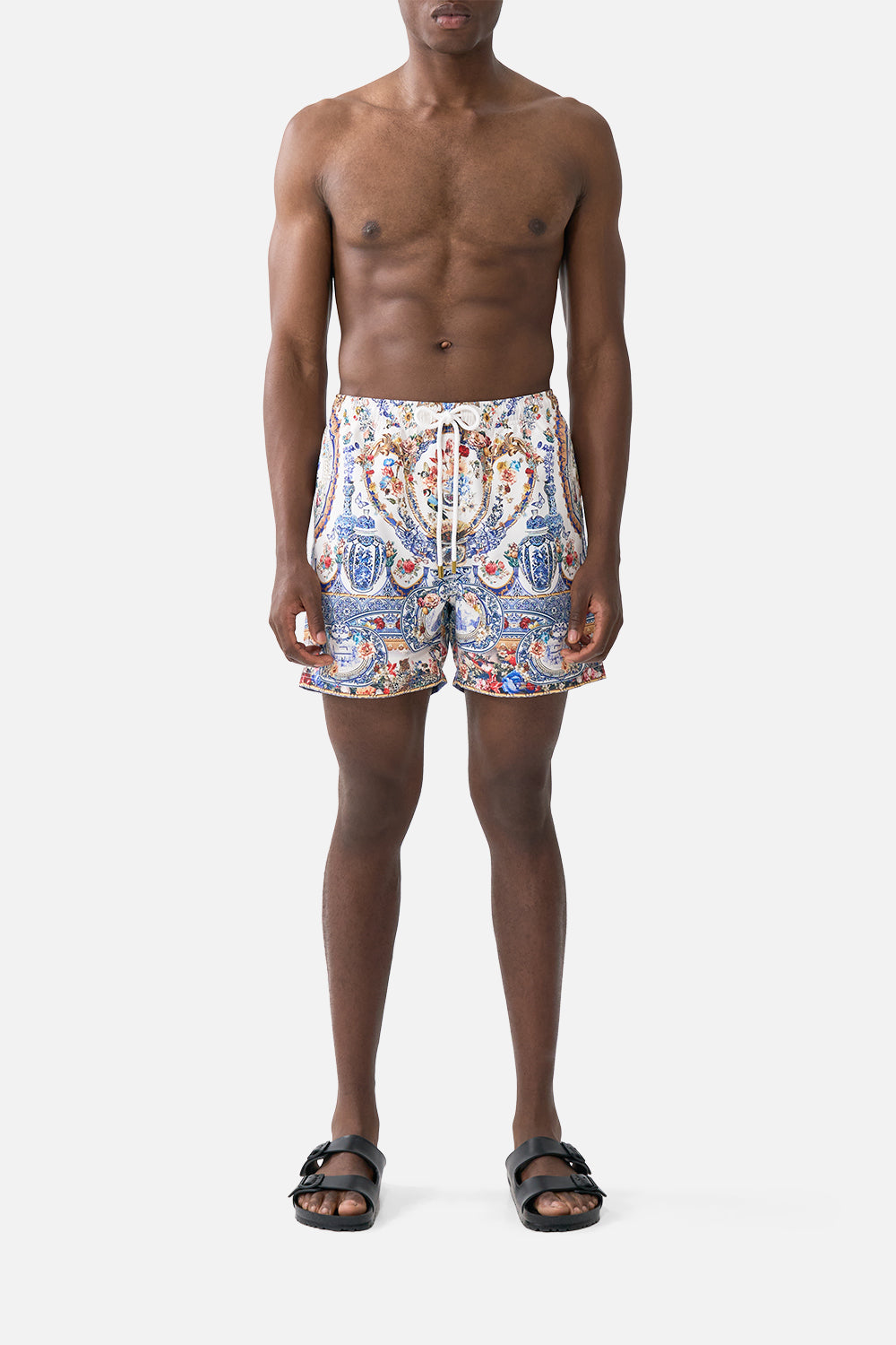 The CAMILLA MID LENGTH BOARDSHORT WITH ELASTIC WAIST THE POTTERY PARLOURTHE POTTERY PARLOUR