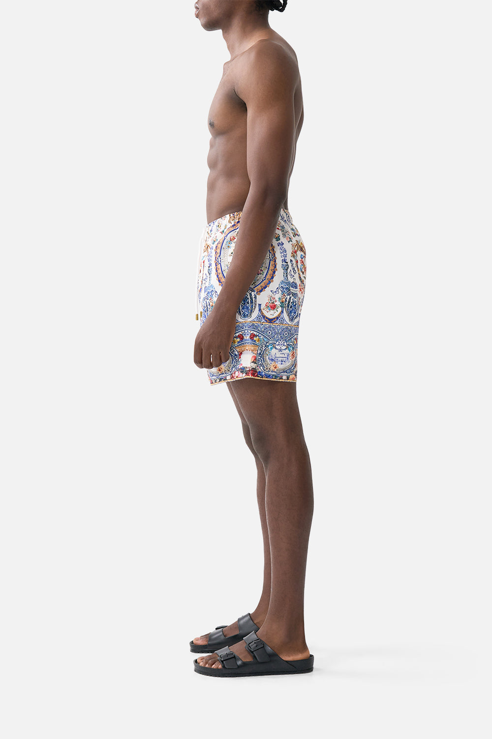 The CAMILLA MID LENGTH BOARDSHORT WITH ELASTIC WAIST THE POTTERY PARLOUR