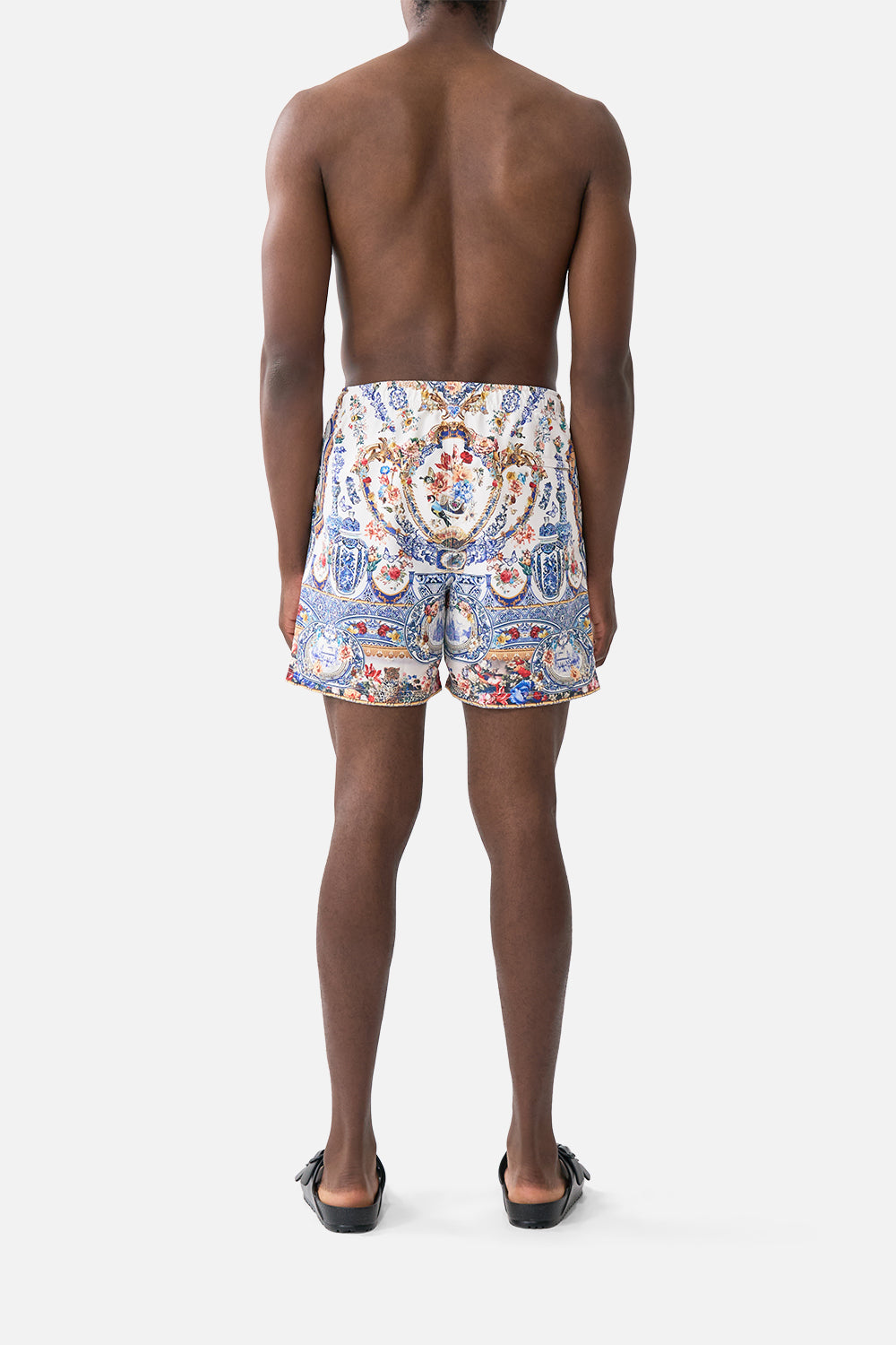 The CAMILLA MID LENGTH BOARDSHORT WITH ELASTIC WAIST THE POTTERY PARLOUR