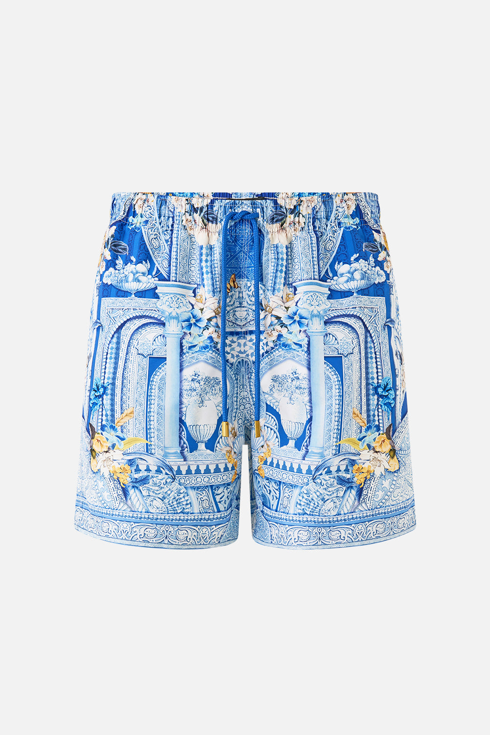 The CAMILLA MID LENGTH BOARDSHORT WITH ELASTIC WAIST DE NADA GRANADA