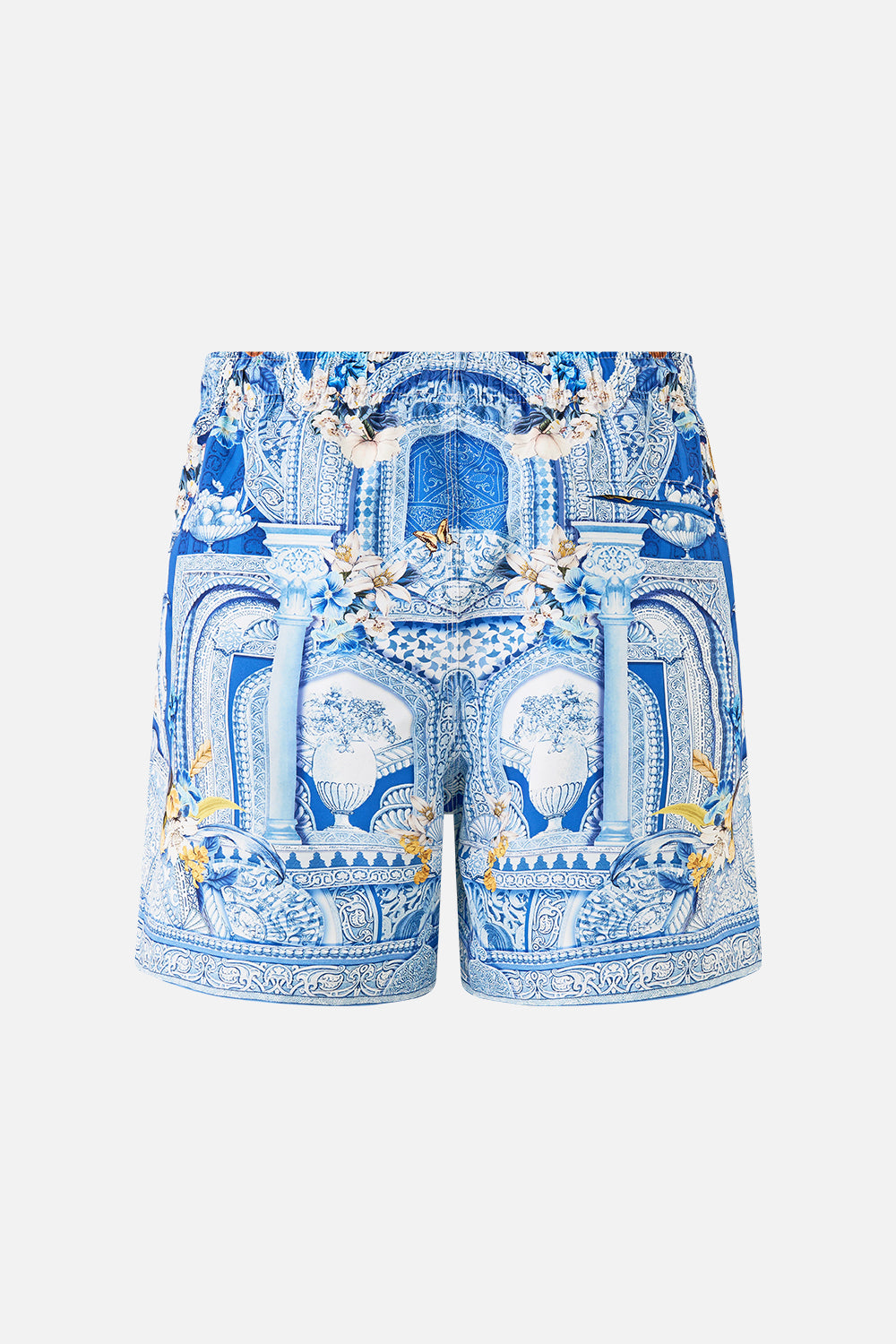 The CAMILLA MID LENGTH BOARDSHORT WITH ELASTIC WAIST DE NADA GRANADA