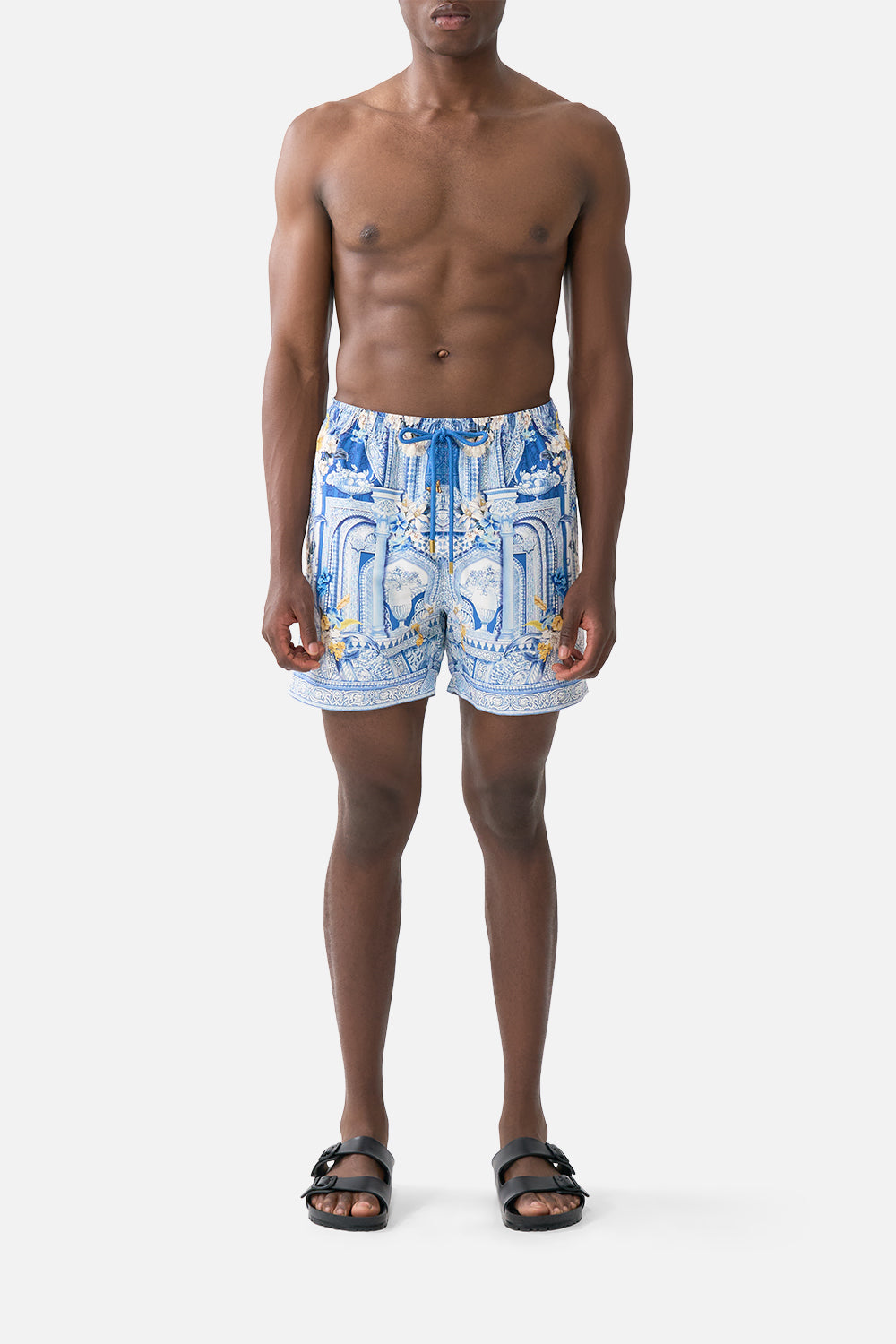 The CAMILLA MID LENGTH BOARDSHORT WITH ELASTIC WAIST DE NADA GRANADADE NADA GRANADA