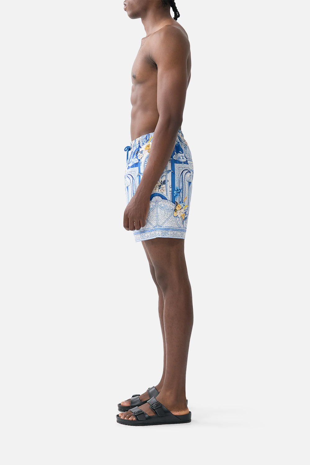 The CAMILLA MID LENGTH BOARDSHORT WITH ELASTIC WAIST DE NADA GRANADA