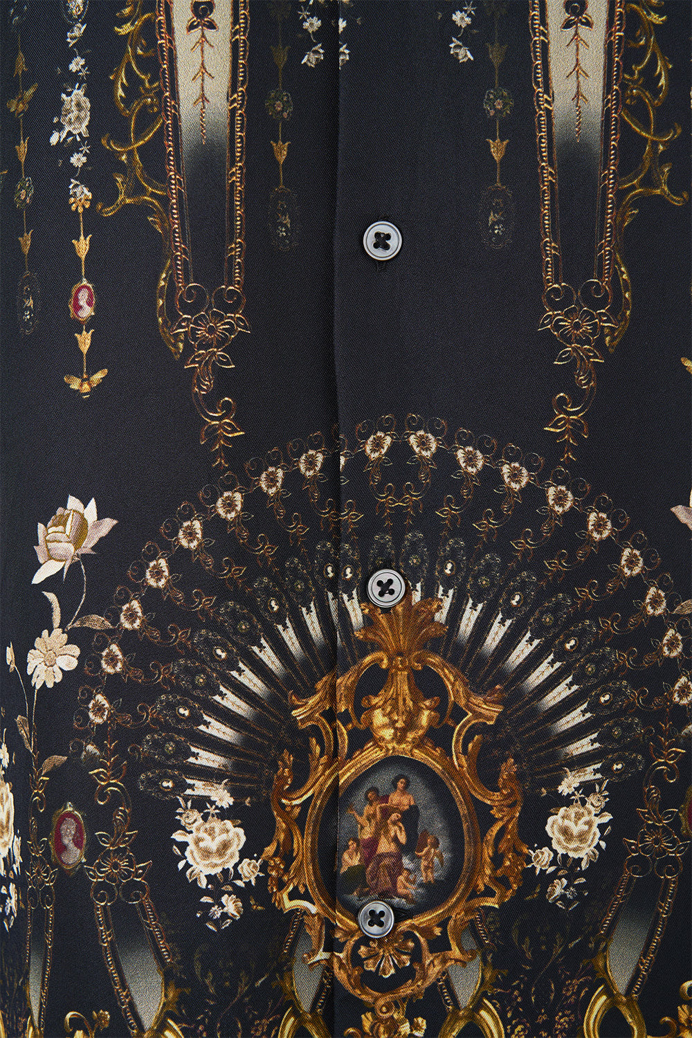 LONG SLEEVE CAMP COLLARED SHIRT FLAMENCO FOLKLORE