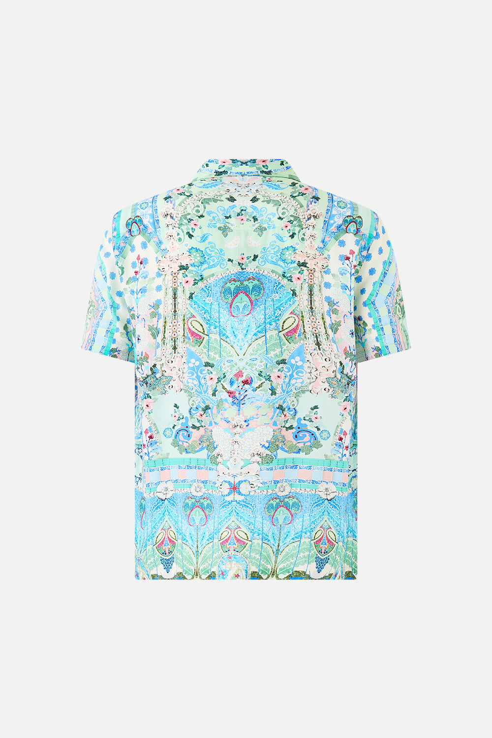 SHORT SLEEVE CAMP COLLARED SHIRT MIDSUMMER MOSAICS
