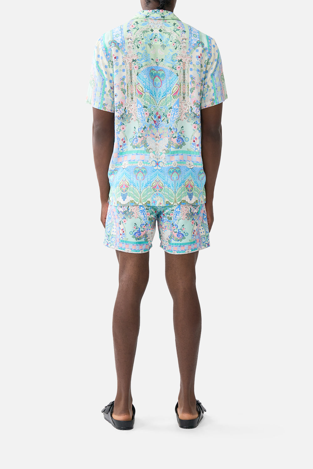 SHORT SLEEVE CAMP COLLARED SHIRT MIDSUMMER MOSAICS
