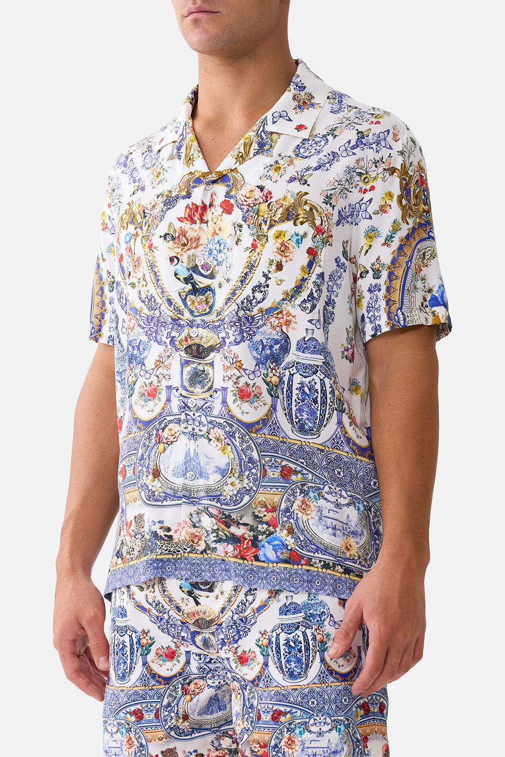 The CAMILLA SHORT SLEEVE CAMP COLLARED SHIRT THE POTTERY PARLOUR