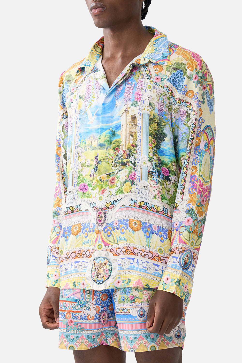 The CAMILLA LONG SLEEVE HIDDEN PLACKET SHIRT NAVÀS NOUVEAU