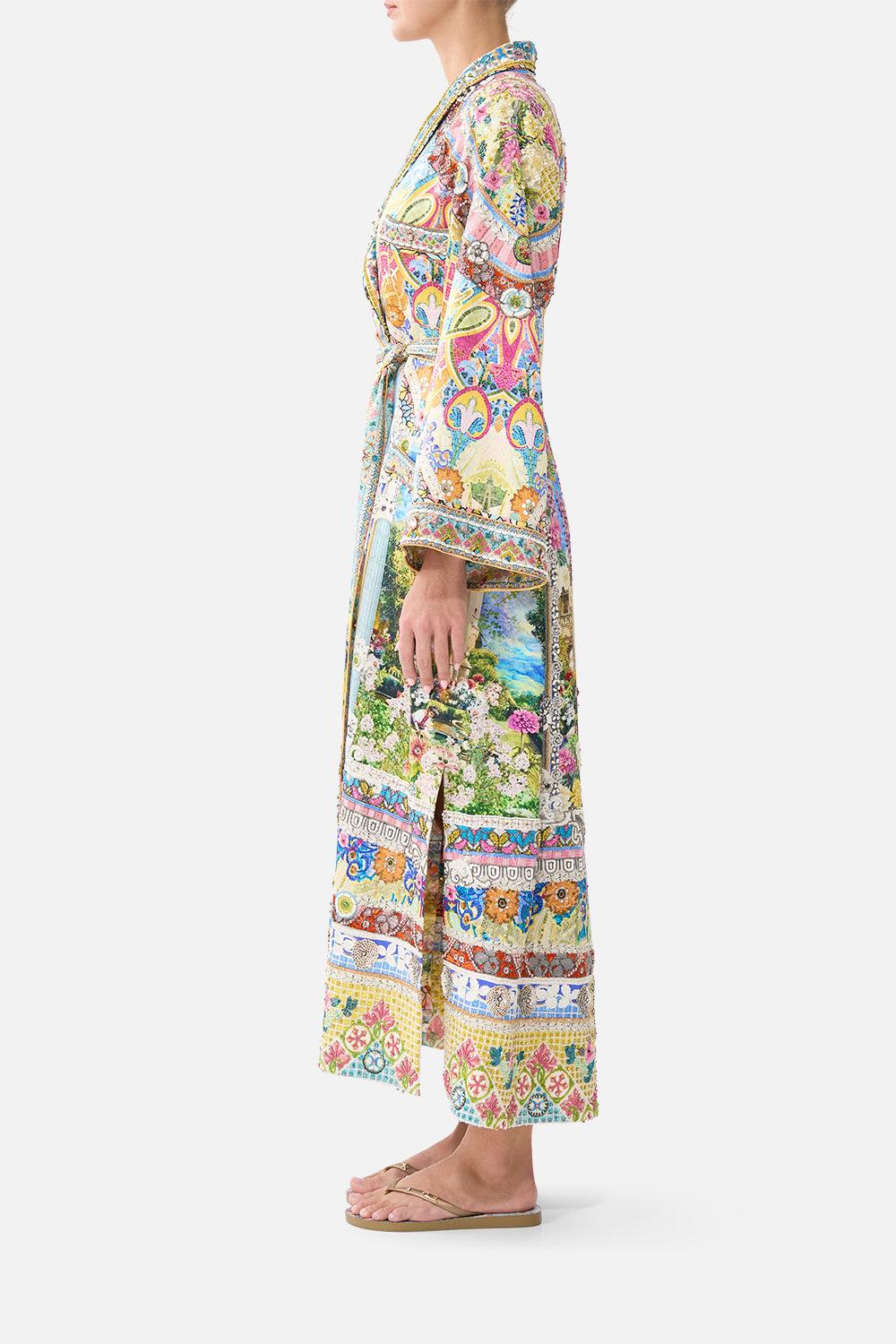 LONG ROBE WITH FLARED SLEEVE NAVÀS NOUVEAU