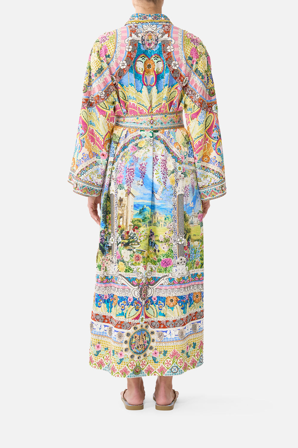 LONG ROBE WITH FLARED SLEEVE NAVÀS NOUVEAU