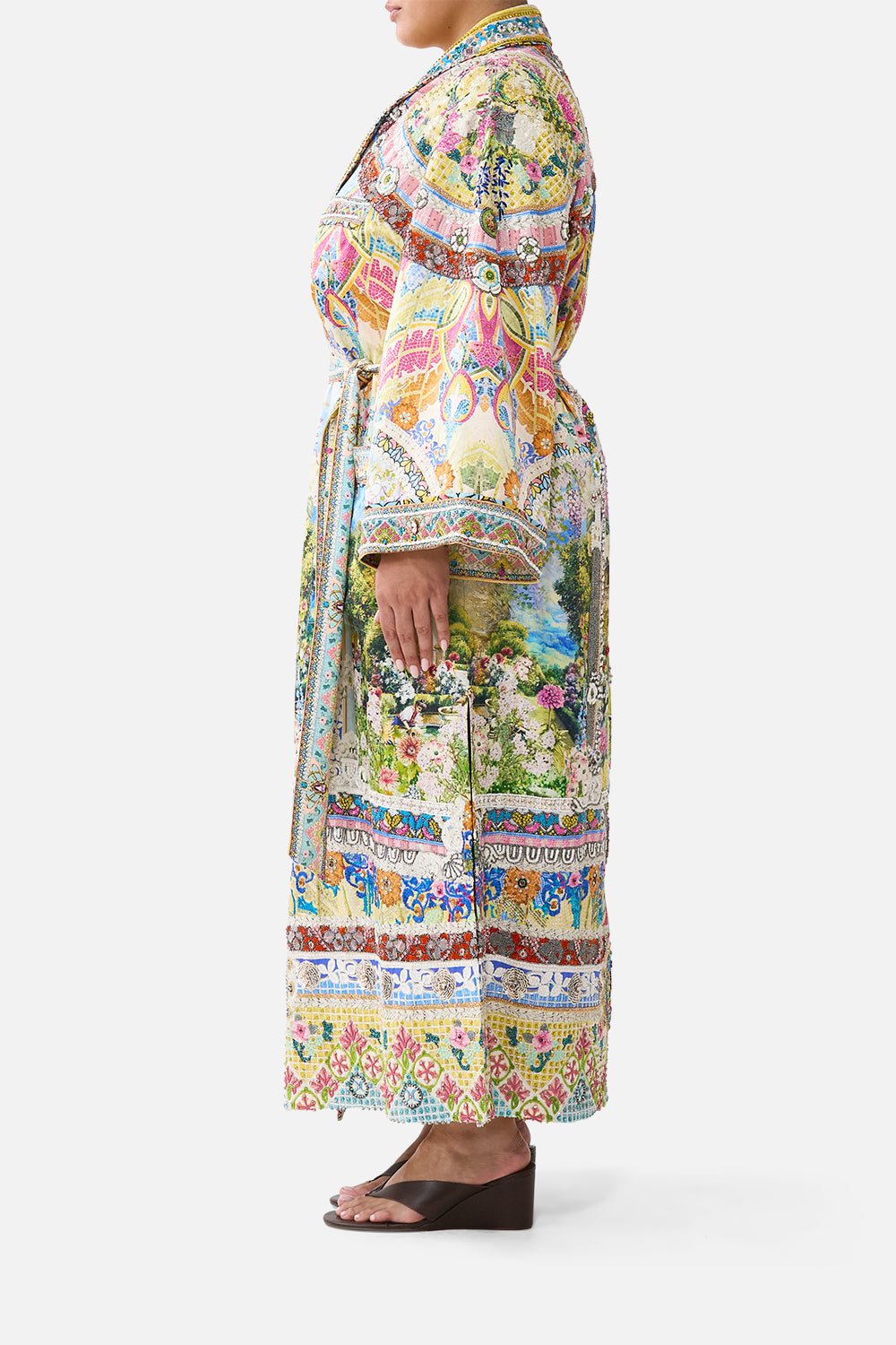 LONG ROBE WITH FLARED SLEEVE NAVÀS NOUVEAU