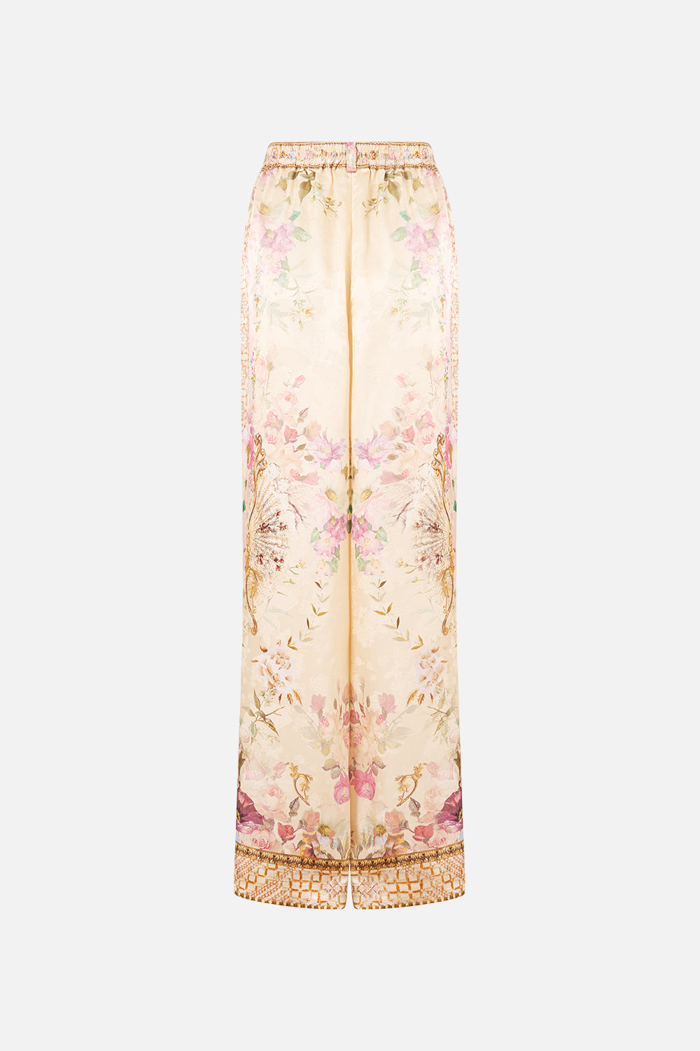 The CAMILLA WIDE LEG WAISTED PANT ADORNED IN ARANJUEZ