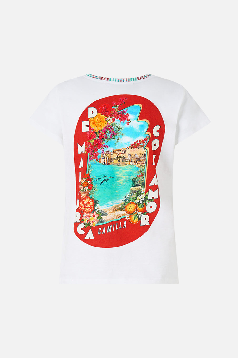 SLIM FIT ROUND NECK T-SHIRT MEET ME IN MALLORCA