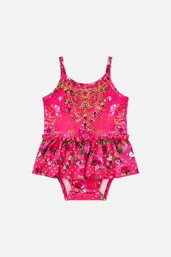 BABIES JERSEY JUMP DRESS FLAMENCO ROSE