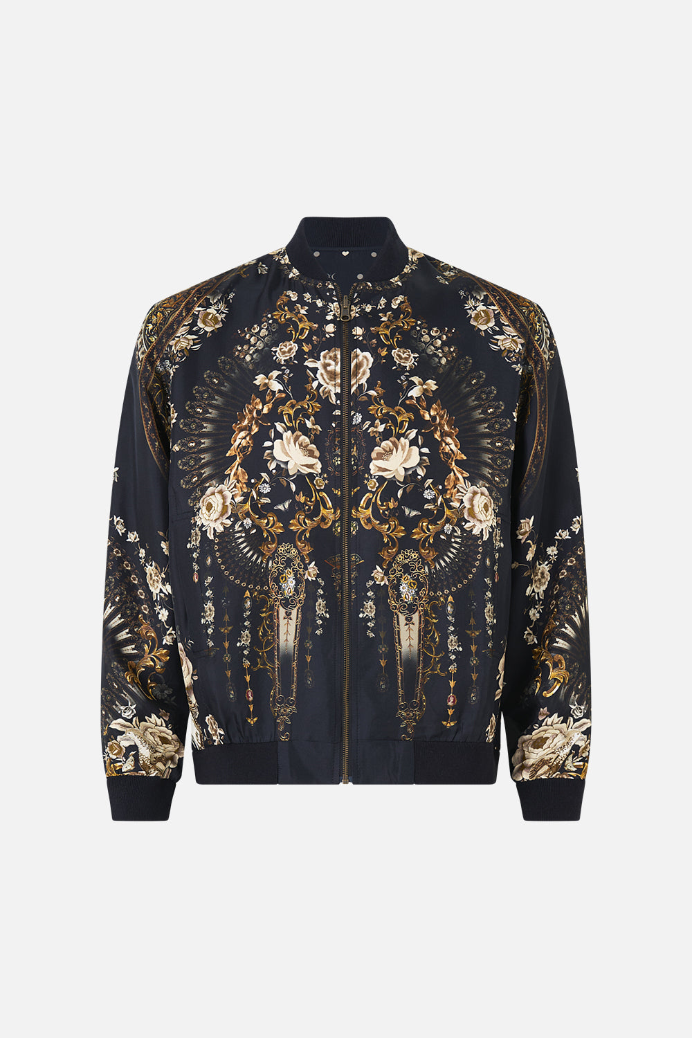 REVERSIBLE ZIP THROUGH BOMBER JACKET FLAMENCO FOLKLORE