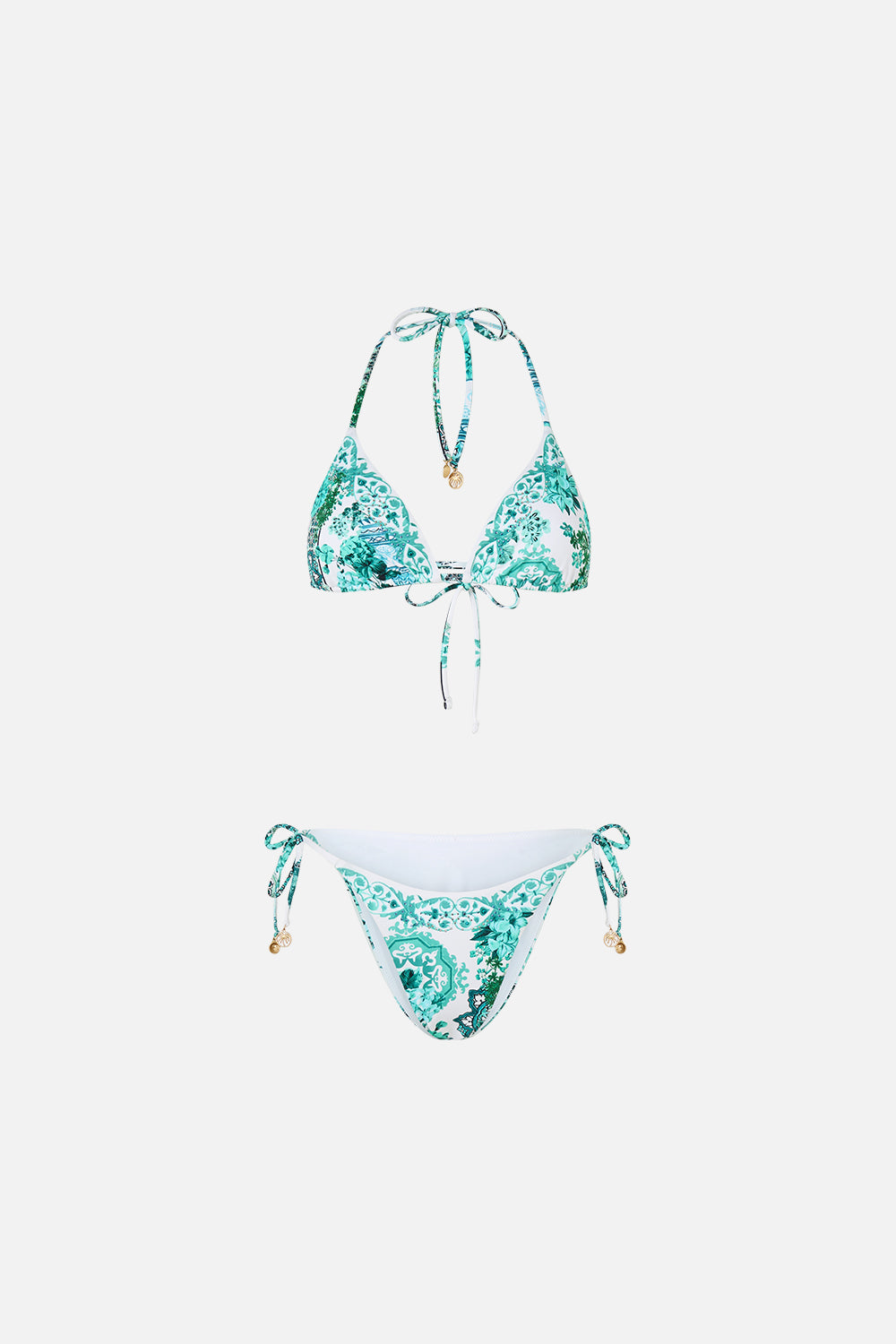 CHEEKY SLIDE TRI BIKINI SET WITH CHARMS BALEARIC BEBÉ