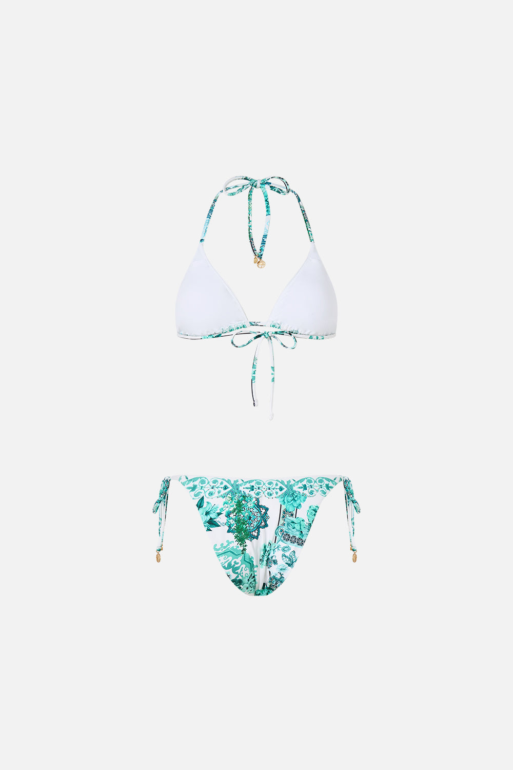 CHEEKY SLIDE TRI BIKINI SET WITH CHARMS BALEARIC BEBÉ