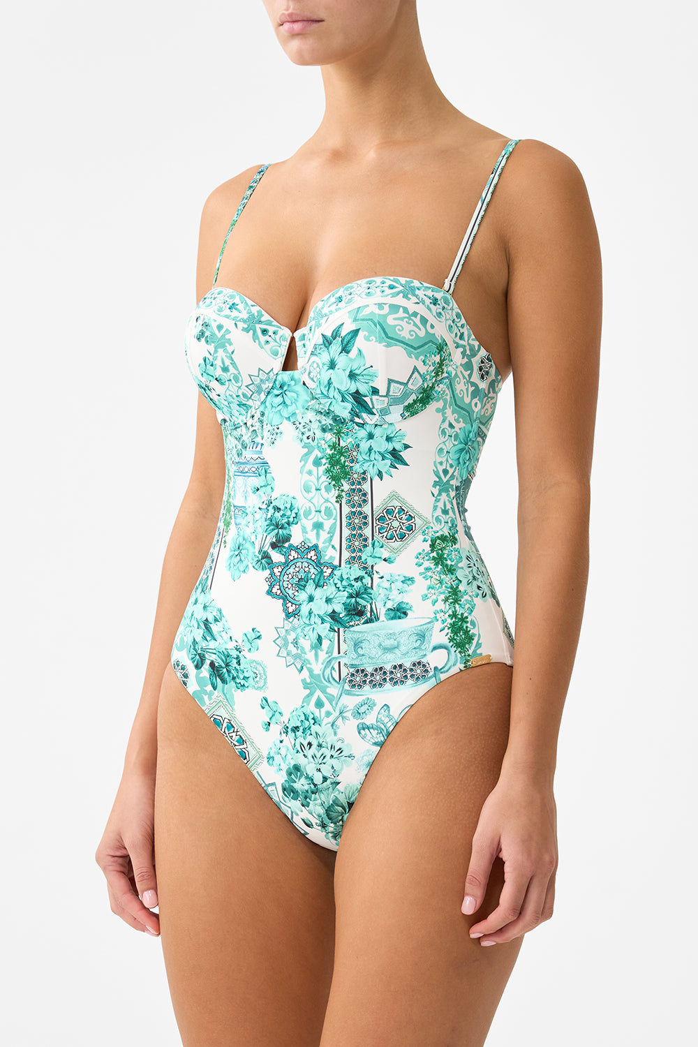 The CAMILLA UNDERWIRE MOULDED CUP ONE PIECE BALEARIC BEBÉ