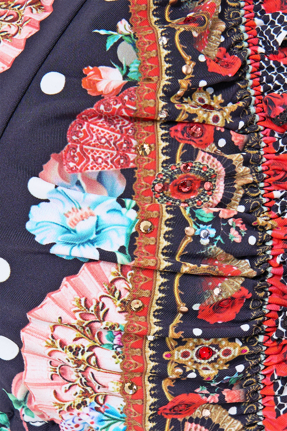 TRI BIKINI TOP WITH RUCHED EDGES DAUGHTERS OF DUENDE