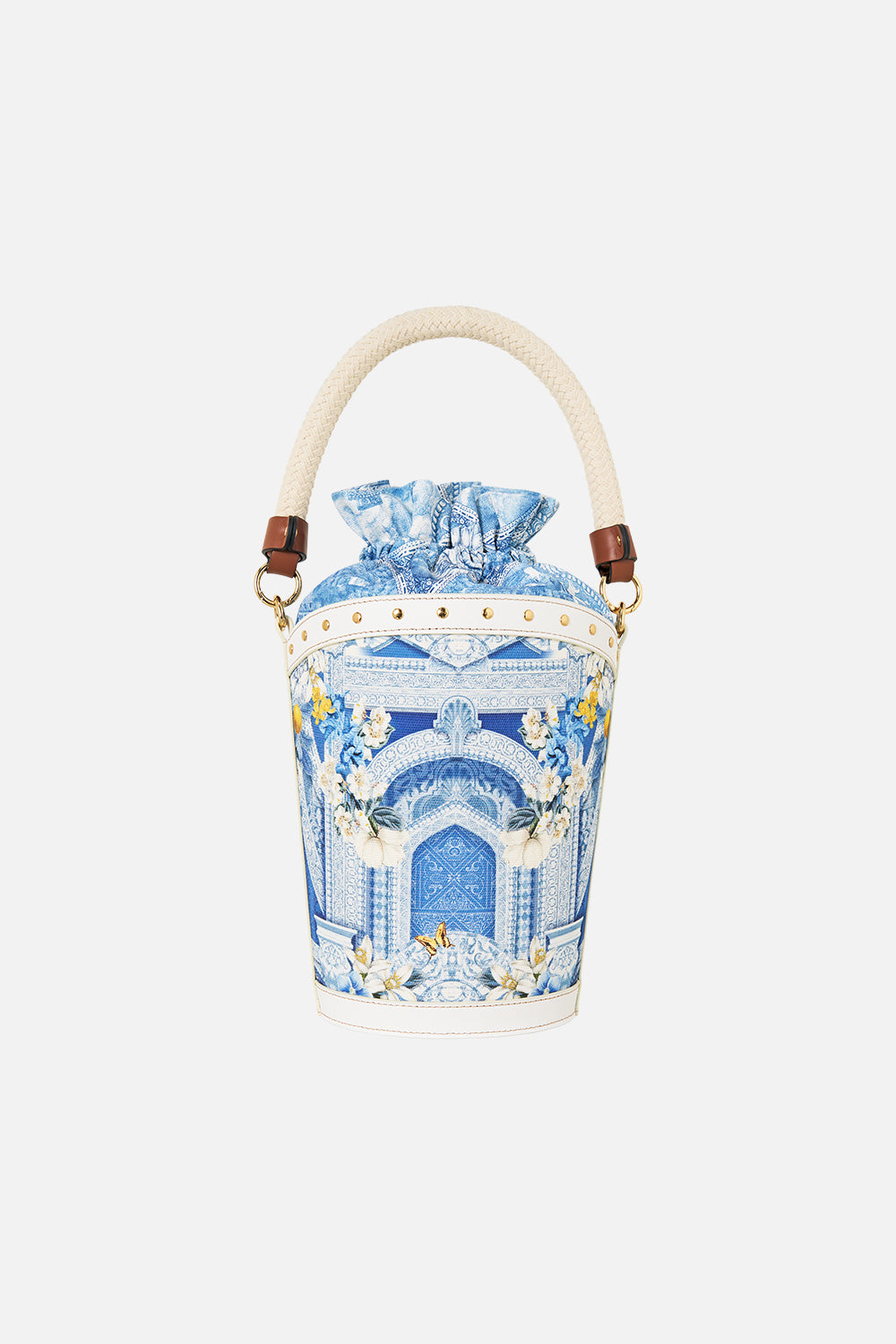 CANVAS TIE TOP BUCKET BAG DE NADA GRANADA